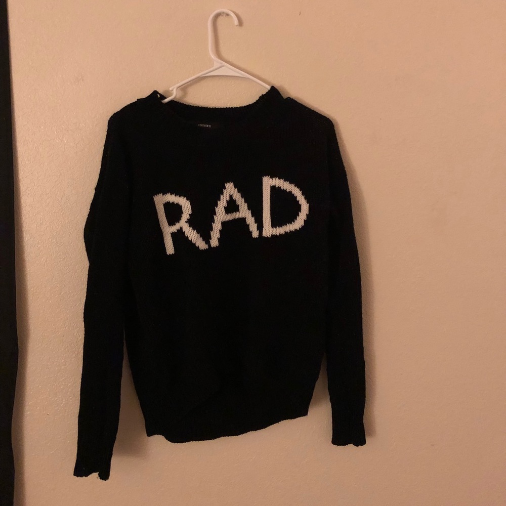 RAD black sweater!